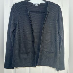 Gerard Darel Black Open Front Sweater Cardigan Size 2